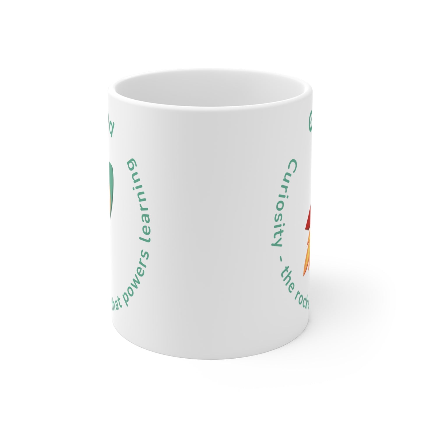 Curiosity is the Rocket Fuel that Powers Learning Mug