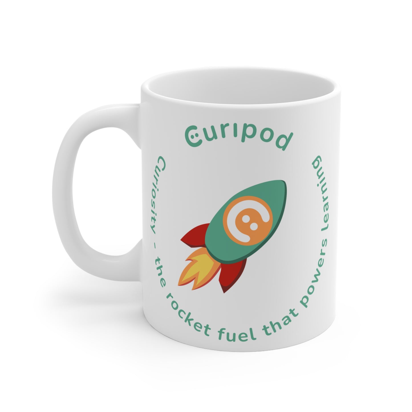 Curiosity is the Rocket Fuel that Powers Learning Mug