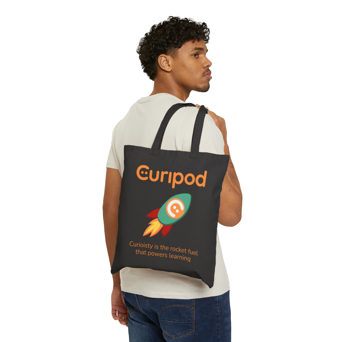 Curiosity is the Rocket Fuel that Powers Learning Cotton Canvas Tote Bag