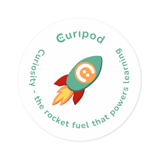 Curiosity is the Rocket Fuel the Powers Learning Sticker