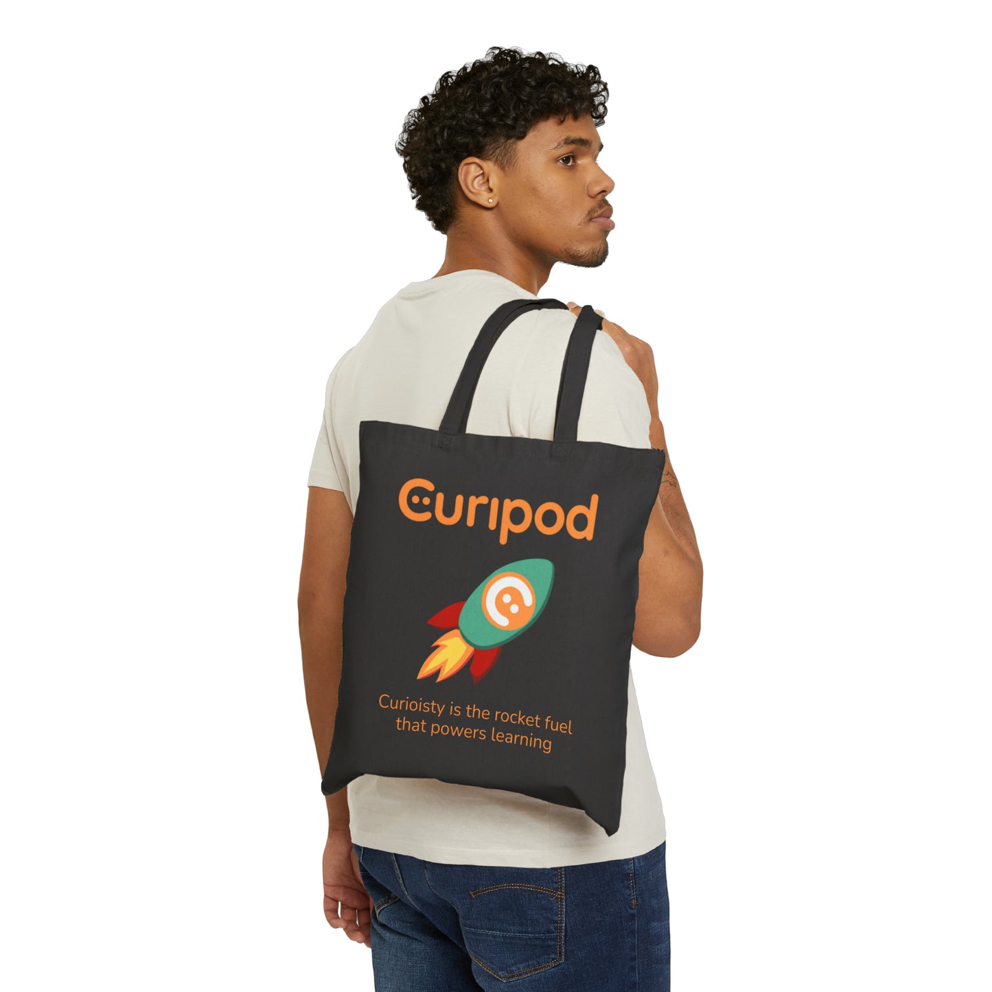 Curiosity is the Rocket Fuel that Powers Learning Cotton Canvas Tote Bag