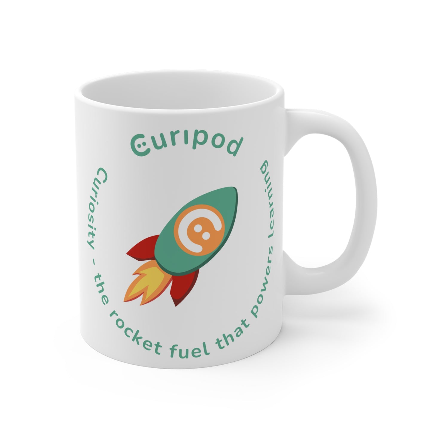 Curiosity is the Rocket Fuel that Powers Learning Mug